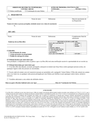 Temporary Protection From Abuse Order - Pennsylvania (English/Portuguese), Page 2