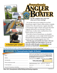 Document preview: Pennsylvania Angler & Boater Subscription Form - Pennsylvania