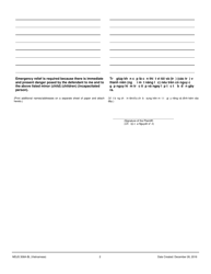 Form MDJS306A-BL Petition for Emergency Relief in Connection With Claims of Sexual Violence or Intimidation - Pennsylvania (English/Vietnamese), Page 2