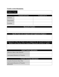 Employee Transfer Form - Rhode Island, Page 2