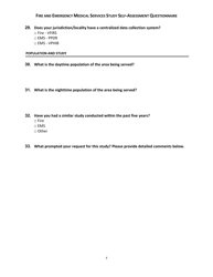 &quot;Fire and Emergency Medical Services Study Self-assessment Questionnaire&quot; - Virginia, Page 5