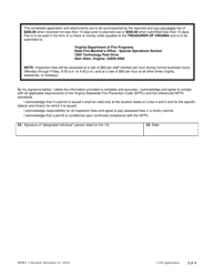 Form SFMO-2 Application for Permit to Use Pyrotechnics or Proximate Audience Displays on State-Owned Property - Virginia, Page 3