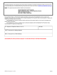 Form SFMO-02 Application for Fireworks Display Permit on State-Owned Property - Virginia, Page 3