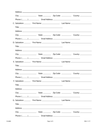 Form SS-6800 Initial Application for Fantasy Sports Operators - Tennessee, Page 2