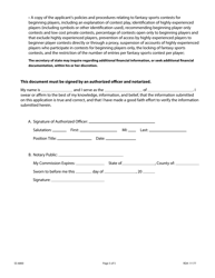 Form SS-6800 Initial Application for Fantasy Sports Operators - Tennessee, Page 5