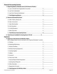 Form SS-6066 Annual Event Financial Accounting Report for Events More Than $5,000 - Tennessee, Page 2