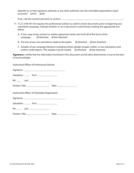 Form SS-6020 Solicitation Campaign Notice - Tennessee, Page 2