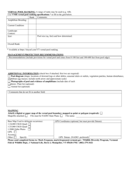 Vernal Pool Survey Form - Vermont Natural Heritage Inventory - Vermont, Page 3