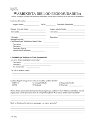 Form 115 Periodic Review Report - Vermont (Somali)