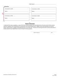 Instructions for Forms to Support Identification of Possible Resources and Supports for a Child in Foster Care and/or the Child&#039;s Family - Virginia, Page 5