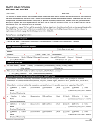 Instructions for Forms to Support Identification of Possible Resources and Supports for a Child in Foster Care and/or the Child&#039;s Family - Virginia, Page 6