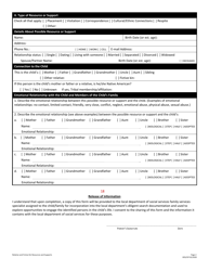 Instructions for Forms to Support Identification of Possible Resources and Supports for a Child in Foster Care and/or the Child&#039;s Family - Virginia, Page 7