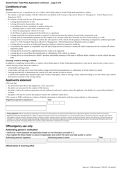 Form F1276 Dealer/Trailer Trade Plate Application - Queensland, Australia, Page 2