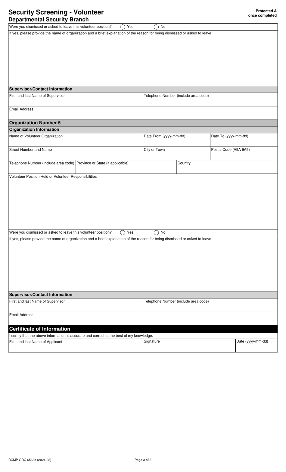 Form Rcmp Grc6568 Fill Out Sign Online And Download Fillable Pdf Canada Templateroller 0606