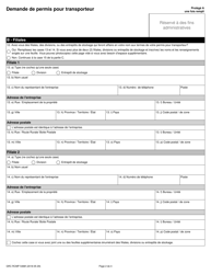 Forme GRC RCMP5488 Demande De Permis Pour Transporteur - Canada (French), Page 4