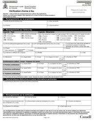Forme GRC RCMP5547 Verification D&#039;arme a Feu - Canada (French), Page 2