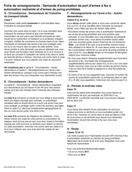 Forme GRC RCMP5491 Demande D&#039;autorisation De Port D&#039;armes a Feu a Autorisation Restreinte Et D&#039;armes De Poing Prohibees - Canada (French), Page 2