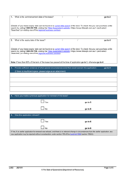 Form LA02 Part B &quot;Renewal of Lease Application&quot; - Queensland, Australia, Page 3