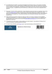 Form LA03 Part B Permit to Occupy Application - Queensland, Australia, Page 2