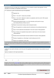 Form LA03 Part B Permit to Occupy Application - Queensland, Australia, Page 7