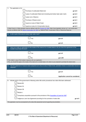 Form LA10 Part B Purchase or Lease State Land Application - Queensland, Australia, Page 3