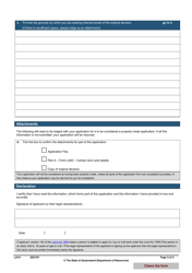 Form LA14 Part B Internal Review of Original Decision Application - Queensland, Australia, Page 5