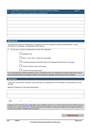 Form LA17 Part B Application to Dedicate State Land as Road - Queensland, Australia, Page 4