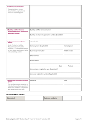 Form 15 &quot;Compliance Certificate for Building Design or Specification&quot; - Queensland, Australia, Page 2