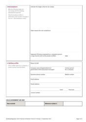 Form 61 Noncompliance Notice - Queensland, Australia, Page 2