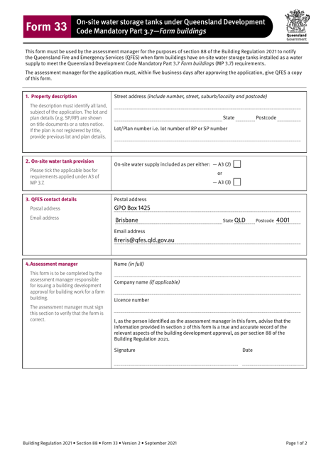 Form 33  Printable Pdf