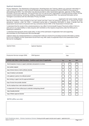 Form 18044-12 &quot;Training and Skills Support/Job Search Support - Application Form&quot; - Queensland, Australia, Page 3