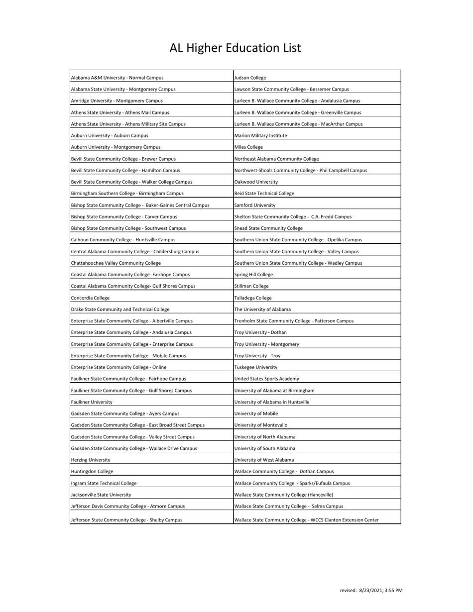 College Student Hunting / Fishing License - Non-resident - Age 17-23 - Alabama, Page 4