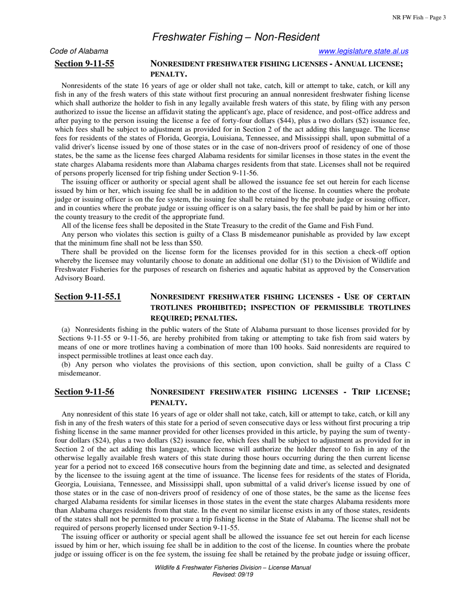 Freshwater Fishing License - Non-resident - Alabama, Page 4