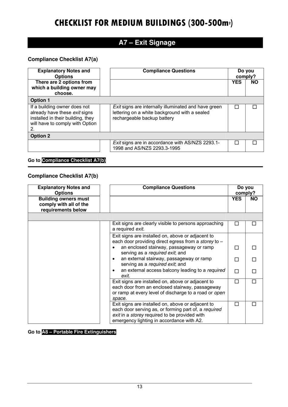 Checklist for Medium Buildings (300-500m2) - Queensland, Australia, Page 13