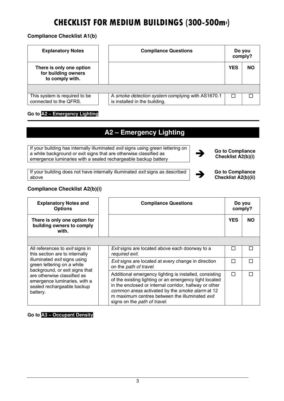 Checklist for Medium Buildings (300-500m2) - Queensland, Australia, Page 3