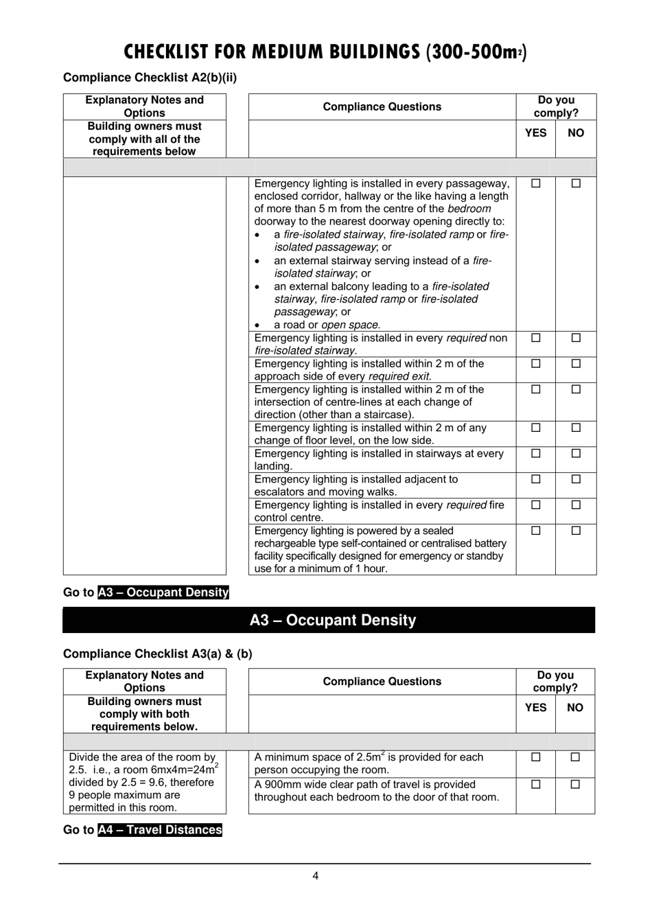 Checklist for Medium Buildings (300-500m2) - Queensland, Australia, Page 4