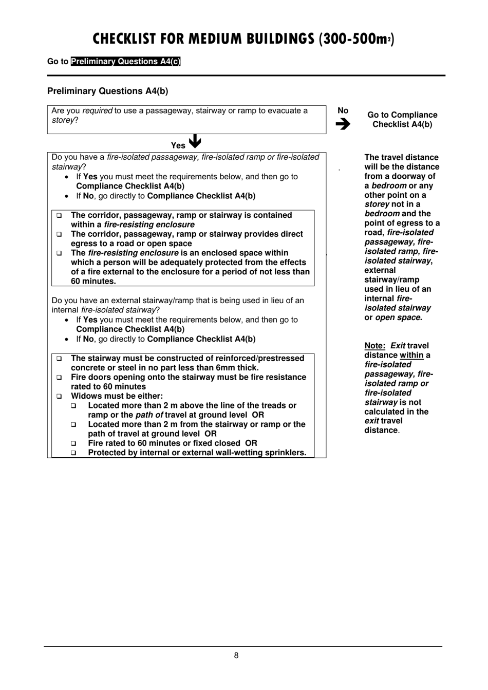 Checklist for Medium Buildings (300-500m2) - Queensland, Australia, Page 8