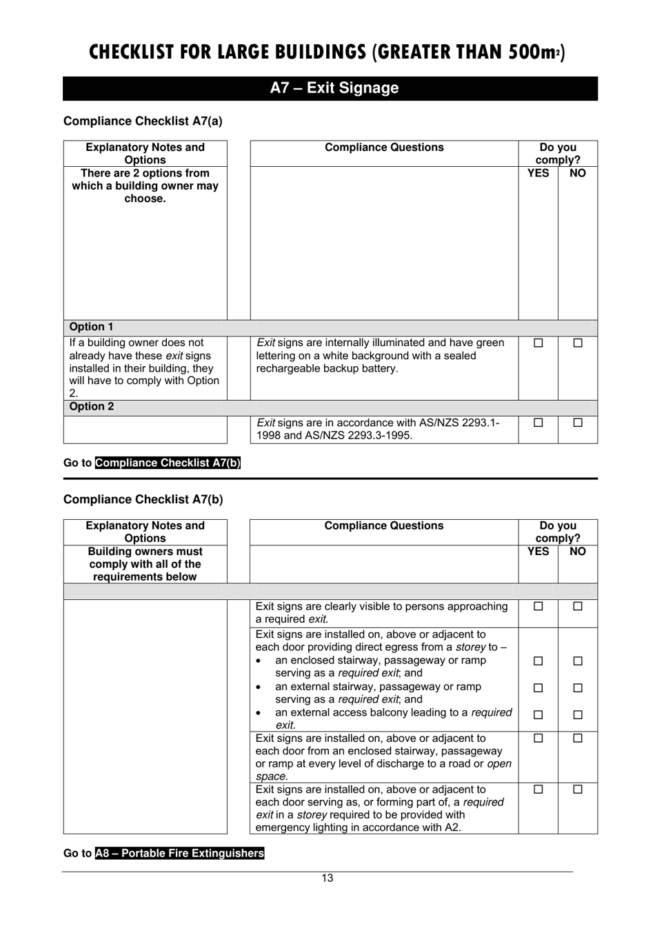 Checklist for Large Buildings (Greater Than 500m2) - Queensland, Australia, Page 13