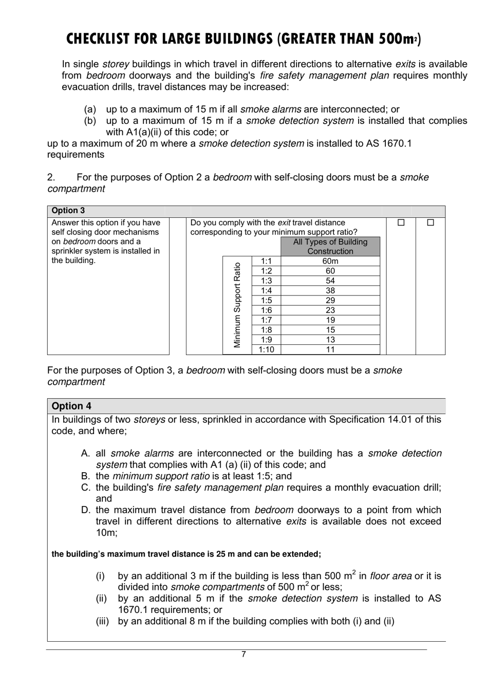 Checklist for Large Buildings (Greater Than 500m2) - Queensland, Australia, Page 7