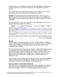 Instructions for Form L2 Application to End a Tenancy and Evict a Tenant or Collect Money - Ontario, Canada, Page 9