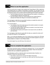 Instructions for Form T5 Landlord Gave a Notice of Termination in Bad Faith - Ontario, Canada, Page 2