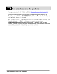 Instruction pour Forme L9 Requete En Paiement De L&#039;arriere De Loyer - Ontario, Canada (French), Page 11