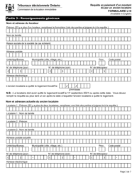 Forme L10 Requete En Paiement D&#039;un Montant Du Par Un Ancien Locataire - Ontario, Canada (French), Page 6