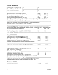Food Safety Assessment Meeting Questionaire - Nevada, Page 3