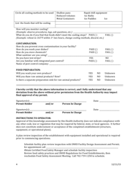 Food Safety Assessment Meeting Questionaire - Nevada, Page 4