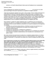 Form 17-30 Notice to Registered Voter for Proof of Citizenship - Texas (English/Spanish), Page 2