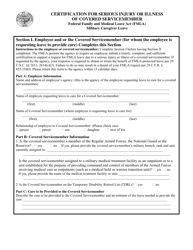 Form PD615B Certification for Serious Injury or Illness of Covered Servicemember - Oregon