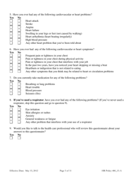 Attachment A Odfw Osha Respirator Medical Evaluation Questionnaire - Oregon, Page 5