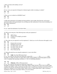 Attachment A Odfw Osha Respirator Medical Evaluation Questionnaire - Oregon, Page 8