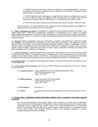 Recreational License Agent Agreement - Oregon, Page 6